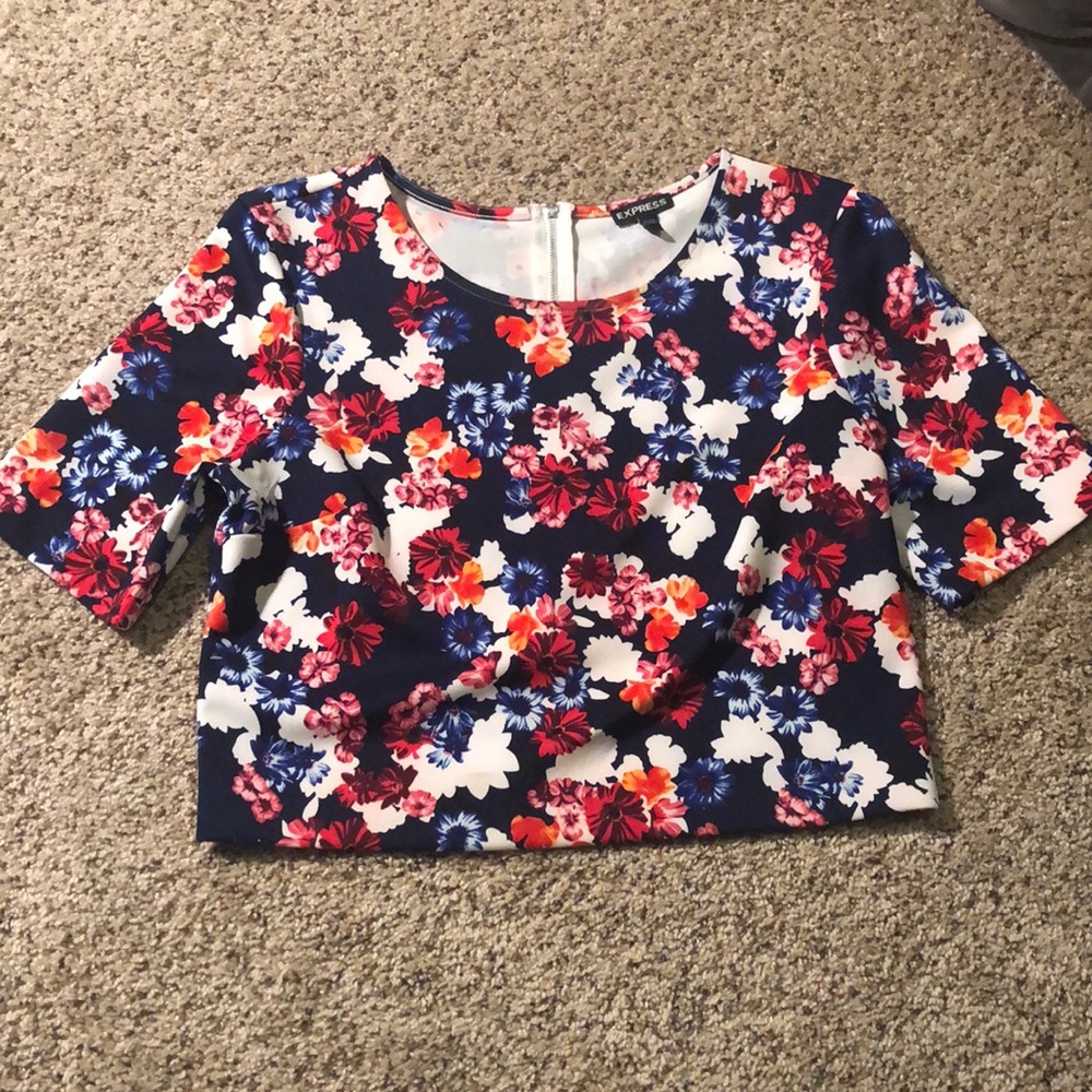 Express crop top size medium.